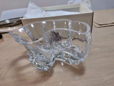 Porta oggetti in vetro ed argento