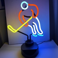 Giocatore di Hockey Luce Neon
