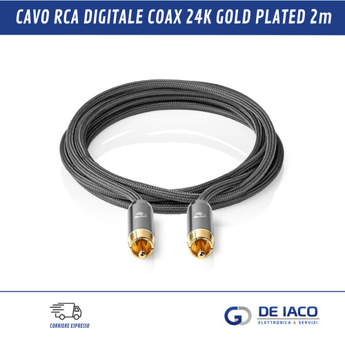 Cavo rca digitale coax 24k - rca,