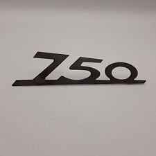 Scritta fregio targhetta badge emblema Fiat 750 in metallo per auto epoca origin