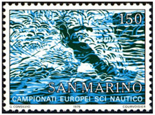 1979 SAN MARINO - CAMPIONATI EUROPEI DI SCI NAUTICO - 1 val MNH