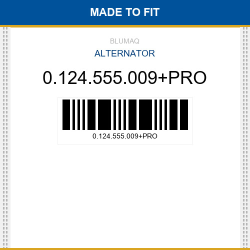 124 555 009 pro alternator - 0.124.555.009+pro,
