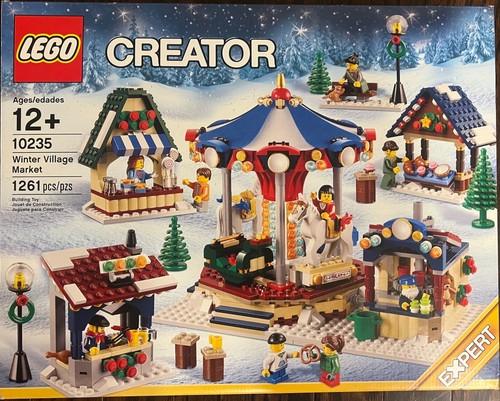 Lego winter village market - village,