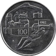 San Marino - 100 Lire - 1982 R