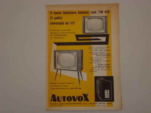 Advertising pubblicità 1958 - advertising,