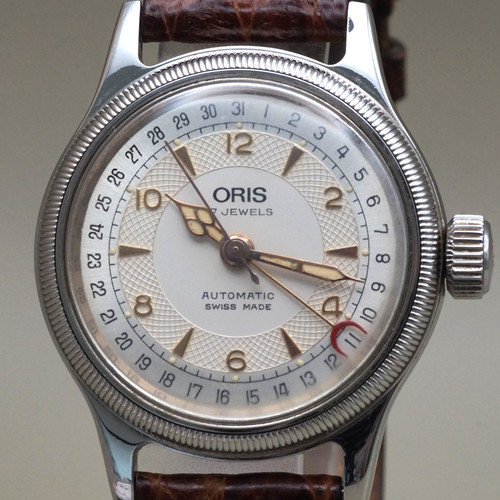 Oris pointer date - big, crown