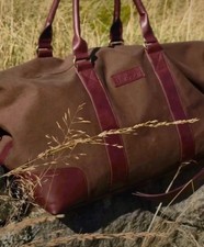 Borsa weekend Barbour marrone palestra Holdall nuova unisex ideale regalo natale