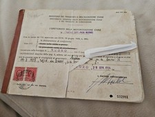 Fiat 1100 D Familiare Del 28/01/1964 Carta Circolazione Libretto 