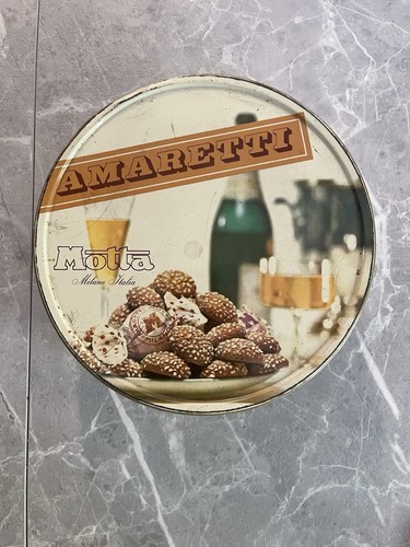 Scatola latta vintage amaretti - scatola,