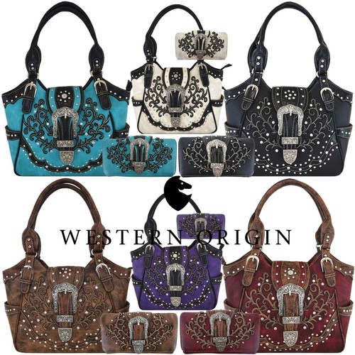 Borsa mano country fibbia - a,
