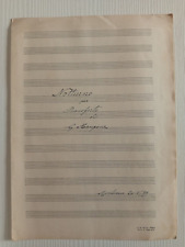 cc71,spartito musicale manoscritto g. mangone,notturno,pianoforte,muro lunano'39