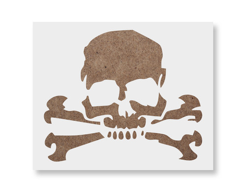 Stencil teschio modello - teschio,