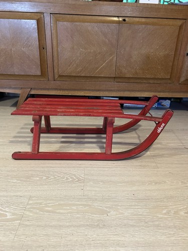 Slittino legno vintage - legno, chicco
