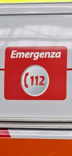 Logo 112 emergenza 23x17 - 23x17.5, cm