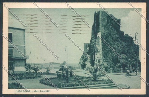 Catania aci castello cartolina - catania,