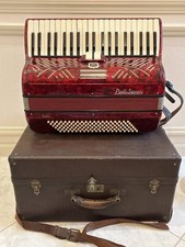 Paolo Soprani fisarmonica 41 tasti made in Italy Paolo rosso con custodia uscita audio