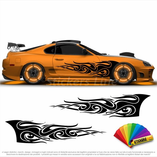 Adesivi fiamme auto tuning