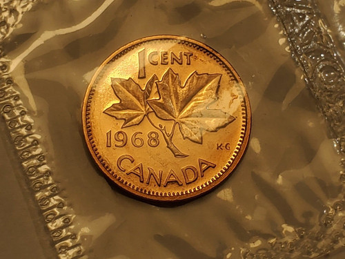 1968 canada sealed plastic - 1968, in