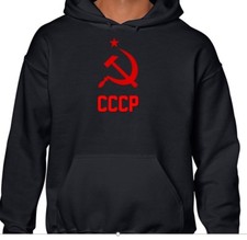 Felpa nera CCCP SOVIET RUSSIA