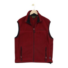 Giacca gilet pile Timberland vintage uomo taglia M rosso Polartec outdoor