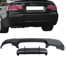 Diffusore Posteriore Sport Performance Nero 2 Tubi per BMW Serie 3 E92 E93 M Paraurti