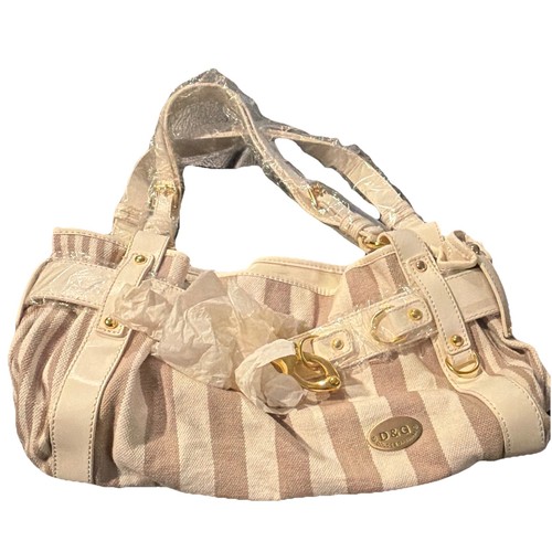 Borsa donna beige manico