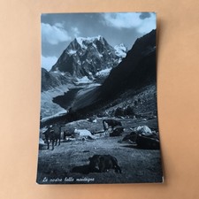 LE NOSTRE BELLE MONTAGNE - CARTOLINA BIANCO E NERO VIAGGIATA