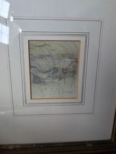 Schizzo a matita e pastello di