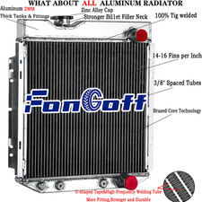 3 Rangées Radiateur Pour