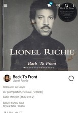 Lionel Richie ~ Back to Front