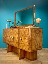 CREDENZA IN STILE ART DECO’ BUFFET SALA SIDEBOARD RADICA NOCE ANNI 40 JUGENDSTIL