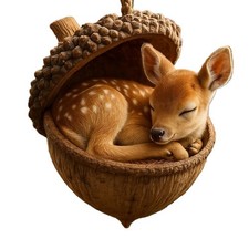 Ornamento ghianda acrilica