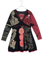Abito A Maniche Lunghe V-Neck