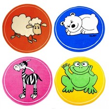Tappeto Bambini 70cm Versch.designs Tondo da Gioco Camera Dei Giochi
