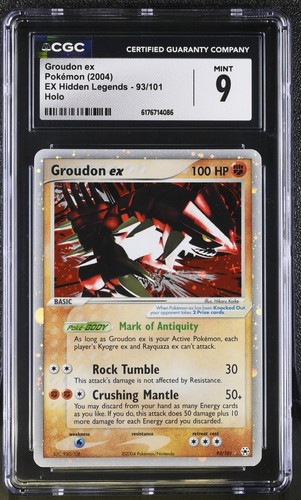 Cgc mint groudon 93 - groudon, 93/101