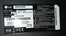 RICAMBI TV LG 43NAN0796NE