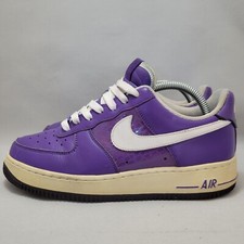 Nike Air Force 1 donna taglia 8 viola basse 2008 AF-1 '82 315115-512 /