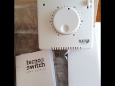 TECNO-SWITCH TERMOSTATO AMBIENTE PER CALDAIA CON INTERRUTTOR ON/OFF E LUCE SPIA