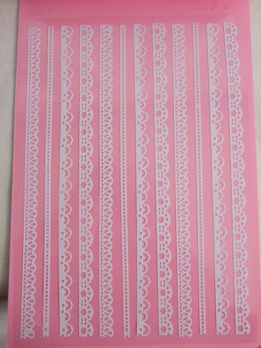 Adesivi pizzo bianco - ,