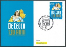 2016 ITALIA CARTOLINA POSTALE FDC PASTA DE CECCO - BF