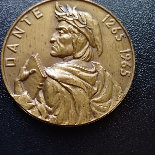 Medaglia italiana dante - italiana,