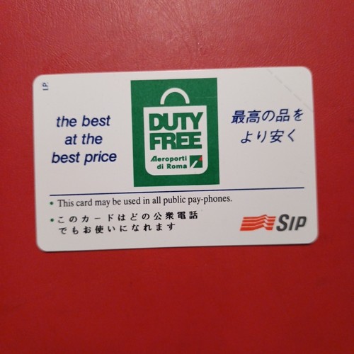 Scheda telefonica duty free - scheda,