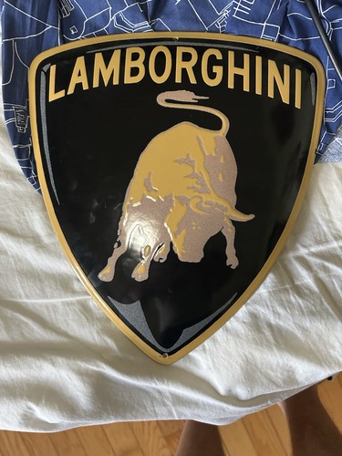 Insegna smaltata lamborghini