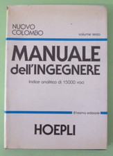 NUOVO COLOMBO - MANUALE DELL'INGEGNERE - VOLUME TERZO 3 - HOEPLI - Libro [L198]