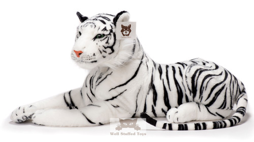 Peluche grande tigre bianca