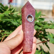 Pipa cristallo quarzo fragola