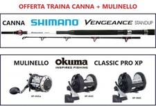 CANNA TRAINA SHIMANO VENGEANCE STAND-UP + MULINELLO OKUMA CLASSIC PRO XP