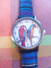 Orologio degli animali: "I pappagalli", unisex, nuovissimo, mai indossato