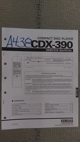 Yamaha cdx 390 manuale - cdx-390,