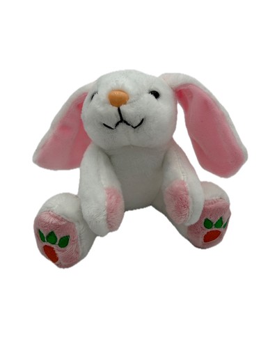 Peluche coniglio bianco con - peluche,